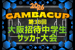 2026年度 第48回関西招待中学生選抜サッカー大会ガンバカップ　例年1月開催！日程･組合せ募集