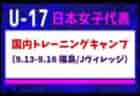 【U-17日本女子代表候補】 9月国内トレーニングキャンプ（9.13-9.16 福島／Jヴィレッジ）メンバー・スケジュール掲載！　