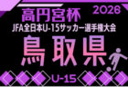 2026年度 第13回島根県ユース（U-15）サッカー選手権大会　10/10.12.17開催！組合せ募集