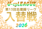 2026年度 高円宮杯 JFA 第38回全日本U-15サッカー選手権大会・北信越大会(兼リーグ入替戦)11/7,8,14,15開催!要項・組み合わせ情報募集!