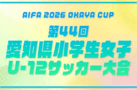 2026年度 AIFA OKAYA CUP 第44回愛知県小学生女子U-12サッカー大会 10/31,11/1開催・要項掲載!監督会議9/26