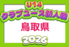 2026年度 山口県クラブユースサッカー新人大会 U-14 例年11月開催!日程・組合せ募集