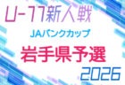 2026年度 第11回山形県信用金庫協会杯 U-11 山形県大会 例年11月開催!組合せ・日程募集