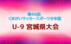 2026年度 第46回くまがいサッカースポーツ少年団3年生大会 U-9  宮城県大会 11/3開催！組合せ掲載 情報ありがとうございます