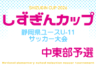 2026年度 しずぎんカップ第42回静岡県ユースU-11サッカー大会 東部大会 例年1月開催 地区予選結果・日程・組み合わせ募集!