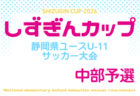 2026年度 ヤマダユニア杯 しずぎんカップ第42回静岡県ユースU-11サッカー大会 中東部大会 例年10月~12月開催 組み合わせ・日程募集!