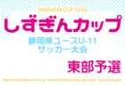 2026年度 ヤマダユニア杯 しずぎんカップ第42回静岡県ユースU-11サッカー大会 中東部大会 例年10月~12月開催 組み合わせ・日程募集!