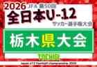2026年度 JFA全日本U-12サッカー選手権 栃木県大会 1・2回戦10/31勝敗掲載、スコア募集！3・4回戦は11/1開催！